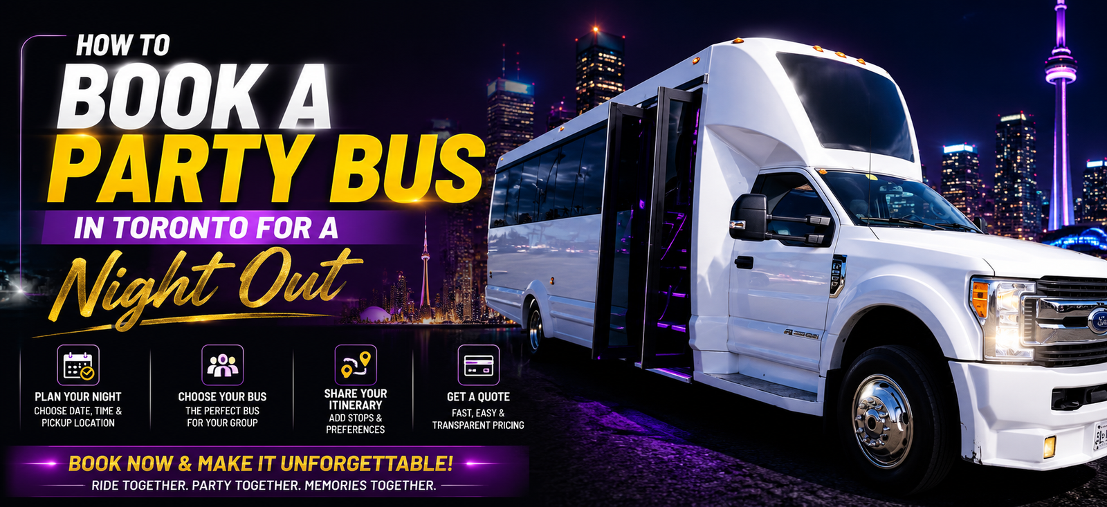 Book a Party Bus in Toronto